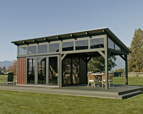 Visscher Fully Enclosed Gazebo 11x14 COLORADO - Acorn or Clay