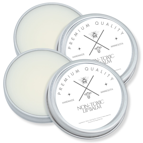 All Natural Lip Balm 1/2oz (2pack)