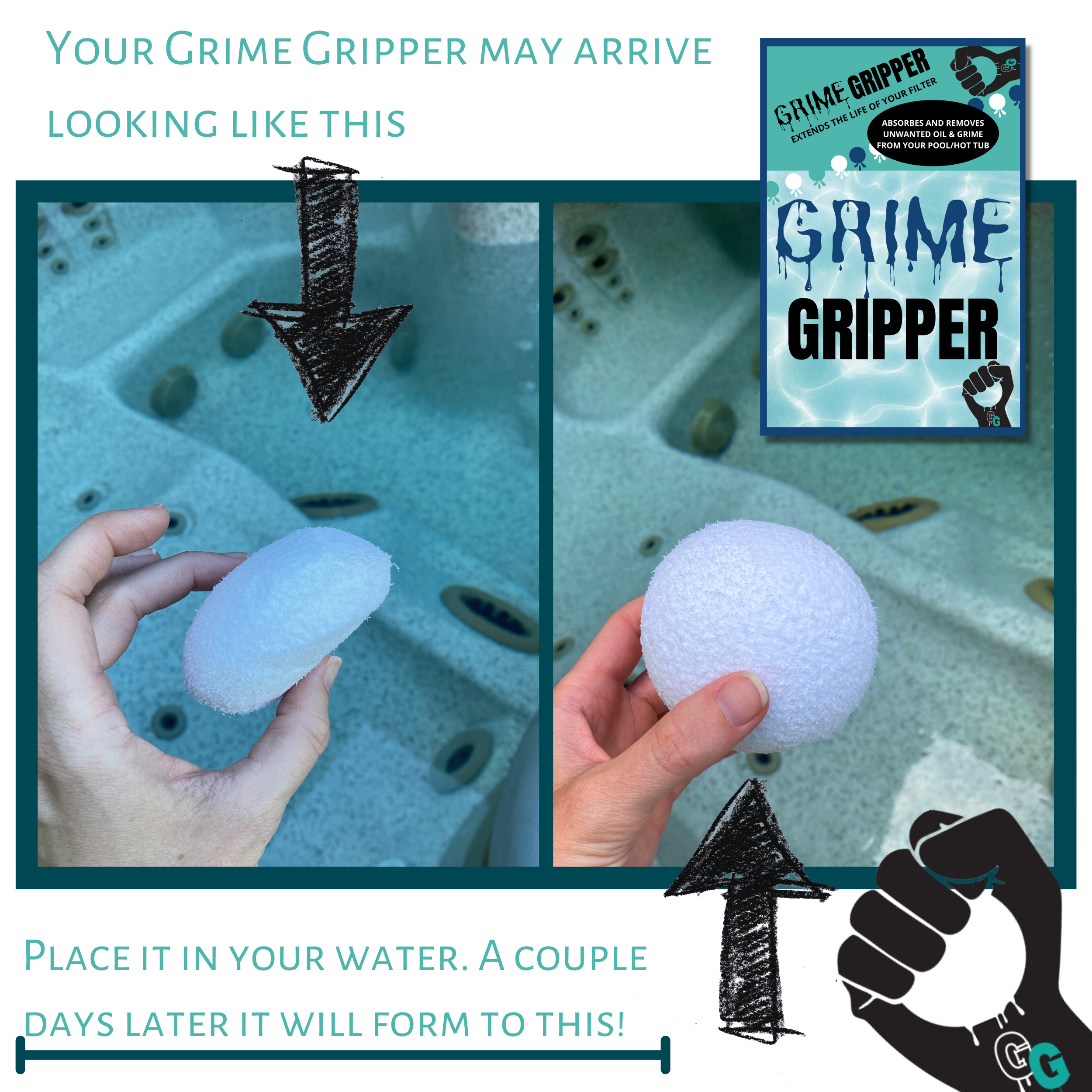 Pristine Blue Hot Tub Kit + FREE Grime Gripper - Macke Pool & Patio