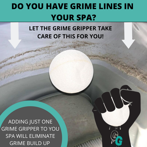 Grime Gripper Pool & Spa Scum Eliminating Ball for Hot Tub, Pool or Swim Spa