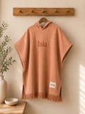 Kids Custom /Personalized Embroidered Organic Cotton Hooded Towel