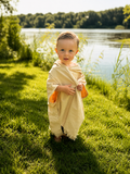 Cozy Kids Organic Cotton Hooded Towel for Kids – Soft, Absorbent Bath, Pool & Beach Poncho