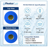 Pleatco PA106-PAK4-EC Ultra Pool Replacement Cartridge