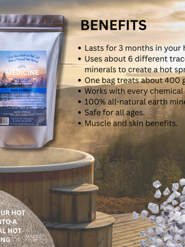 Medicine Springs Mineral Therapy SKIN Formula (BATHTUB) – Natural Hot Spring Minerals, 100% Natural Organic Ingredients