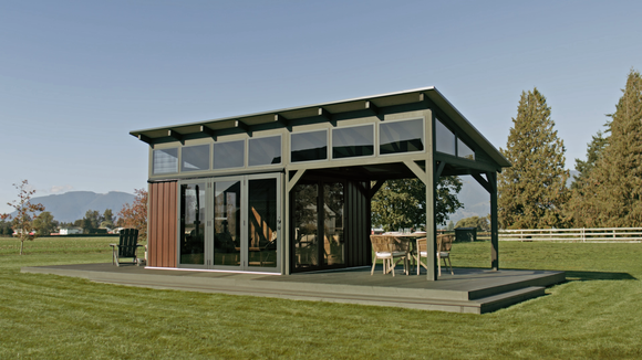 Visscher Fully Enclosed Gazebo 11x14 COLORADO - Acorn or Clay - Macke Pool & Patio