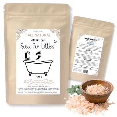 Natural Mineral Bath Soak For Littles -4 Soaks