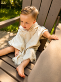 Cozy Kids Organic Cotton Hooded Towel for Kids – Soft, Absorbent Bath, Pool & Beach Poncho