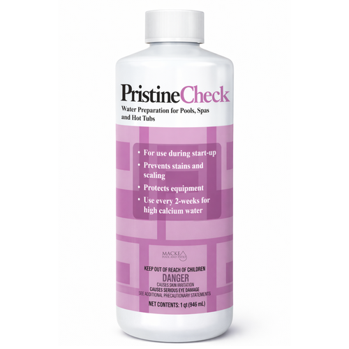 Pristine Check Pool Startup Chemical | Removes Calcium & Minerals Before Adding Pristine Blue