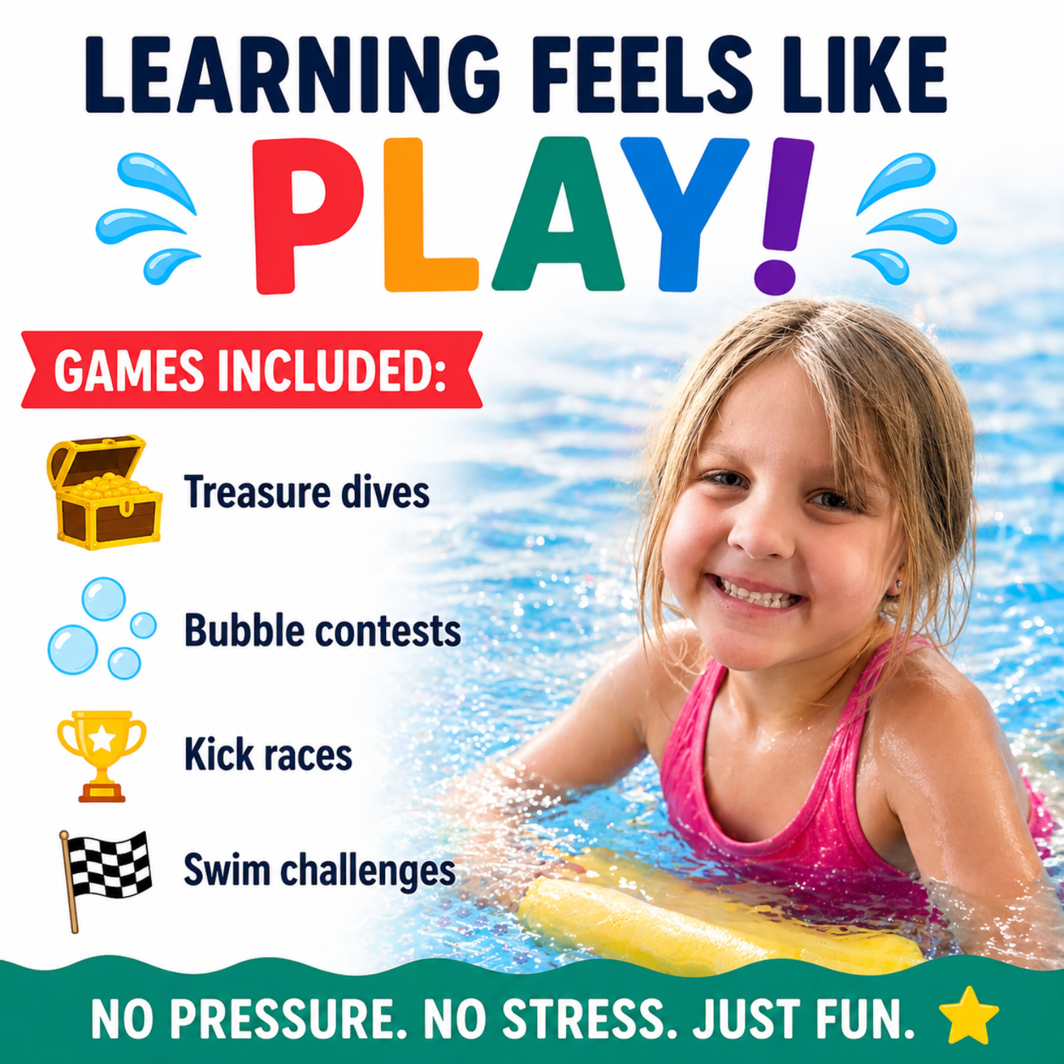 Backyard Swim School™: Teach Your Child to Swim at Home (Step-by-Step System) - Macke Pool & Patio