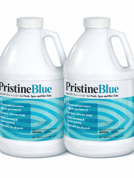 Pristine Blue Pool Chemical 64 oz 2-Pack – Non-Chlorine Pool & Spa Algaecide Plus Net