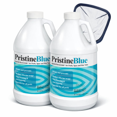 Pristine Blue Pool Chemical 64 oz 2-Pack – Non-Chlorine Pool & Spa Algaecide Plus Net