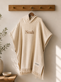 Kids Custom /Personalized Embroidered Organic Cotton Hooded Towel