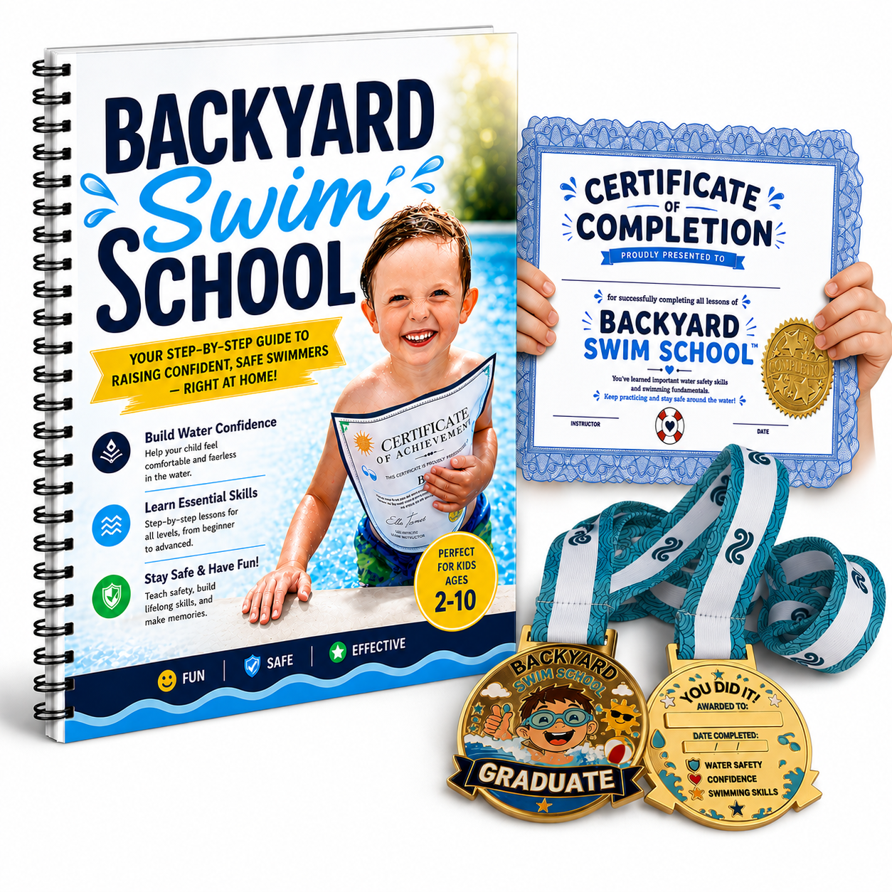 Backyard Swim School™: Teach Your Child to Swim at Home (Step-by-Step System)