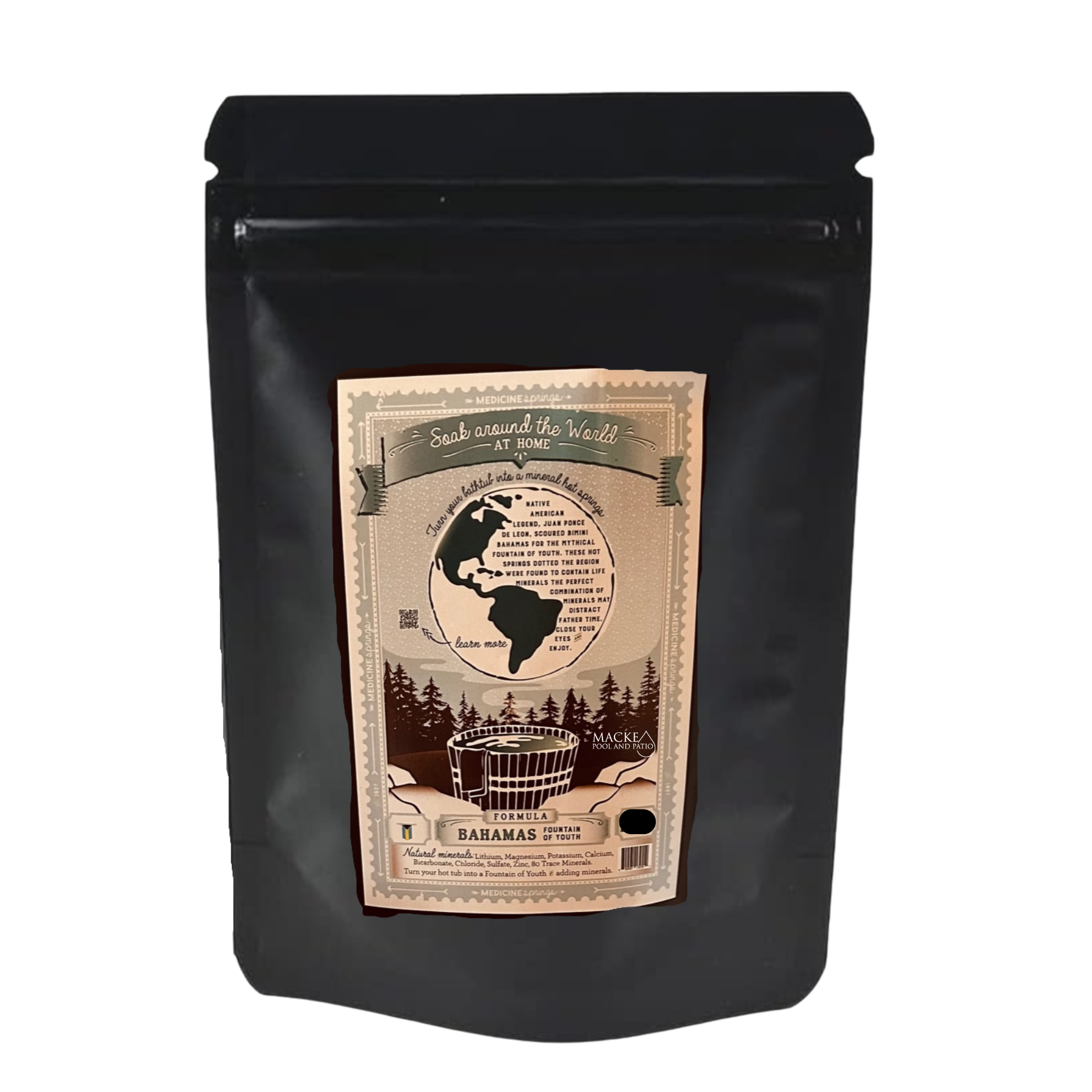 Medicine Springs Mineral Therapy Bahamas Formula (Hot Tub) – Natural Hot Spring Minerals, 100% Natural Organic Ingredients