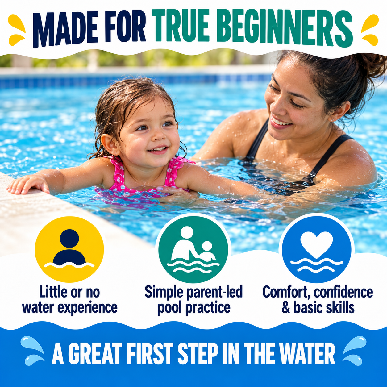 Backyard Swim School™: Teach Your Child to Swim at Home (Step-by-Step System)