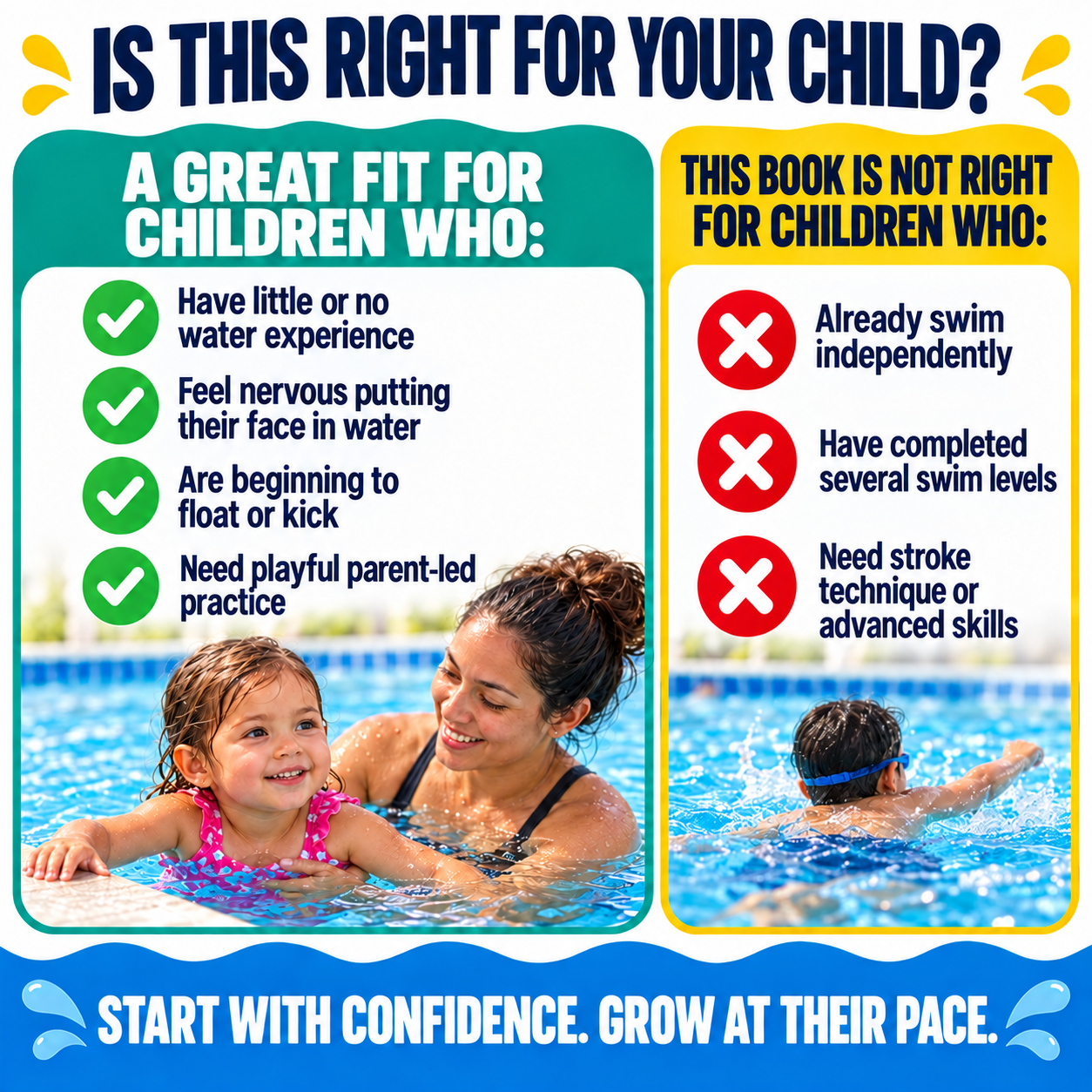 Backyard Swim School™: Teach Your Child to Swim at Home (Step-by-Step System)