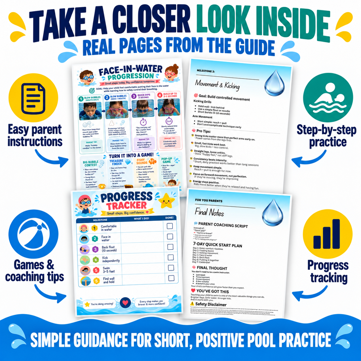 Backyard Swim School™: Teach Your Child to Swim at Home (Step-by-Step System)