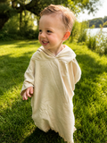 Cozy Kids Organic Cotton Hooded Towel for Kids – Soft, Absorbent Bath, Pool & Beach Poncho