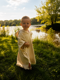 Cozy Kids Organic Cotton Hooded Towel for Kids – Soft, Absorbent Bath, Pool & Beach Poncho