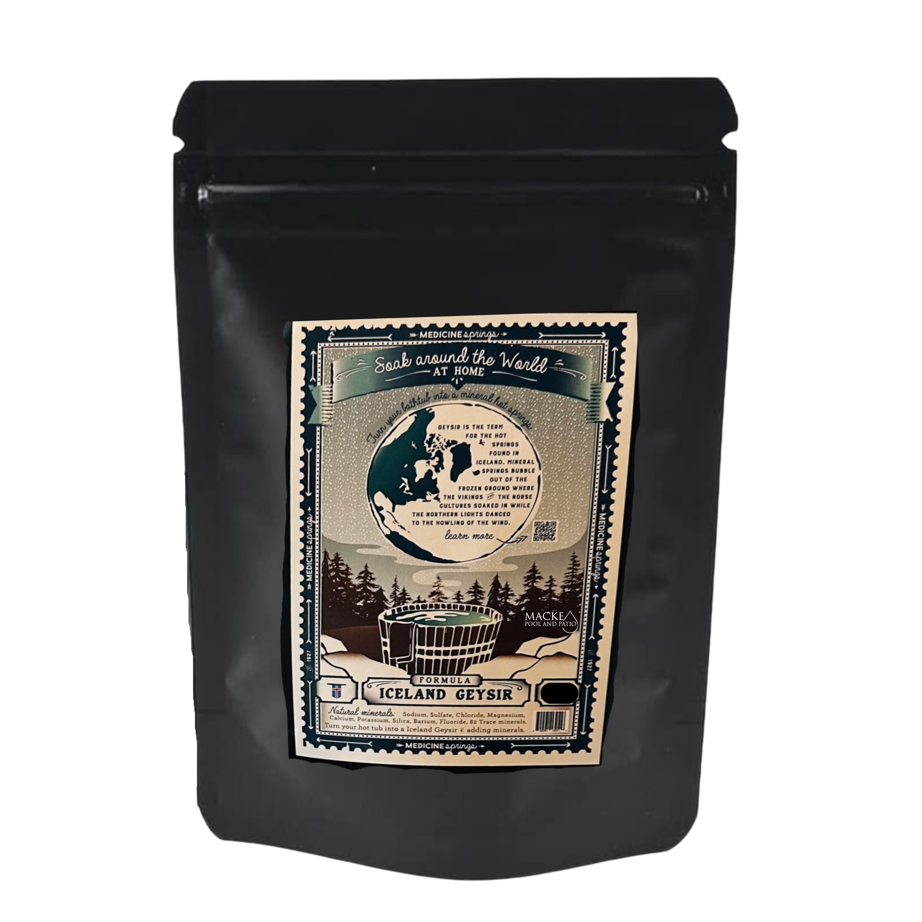 Medicine Springs Mineral Therapy ICELAND Formula (BATHTUB) – Natural Hot Spring Minerals, 100% Natural Organic Ingredients