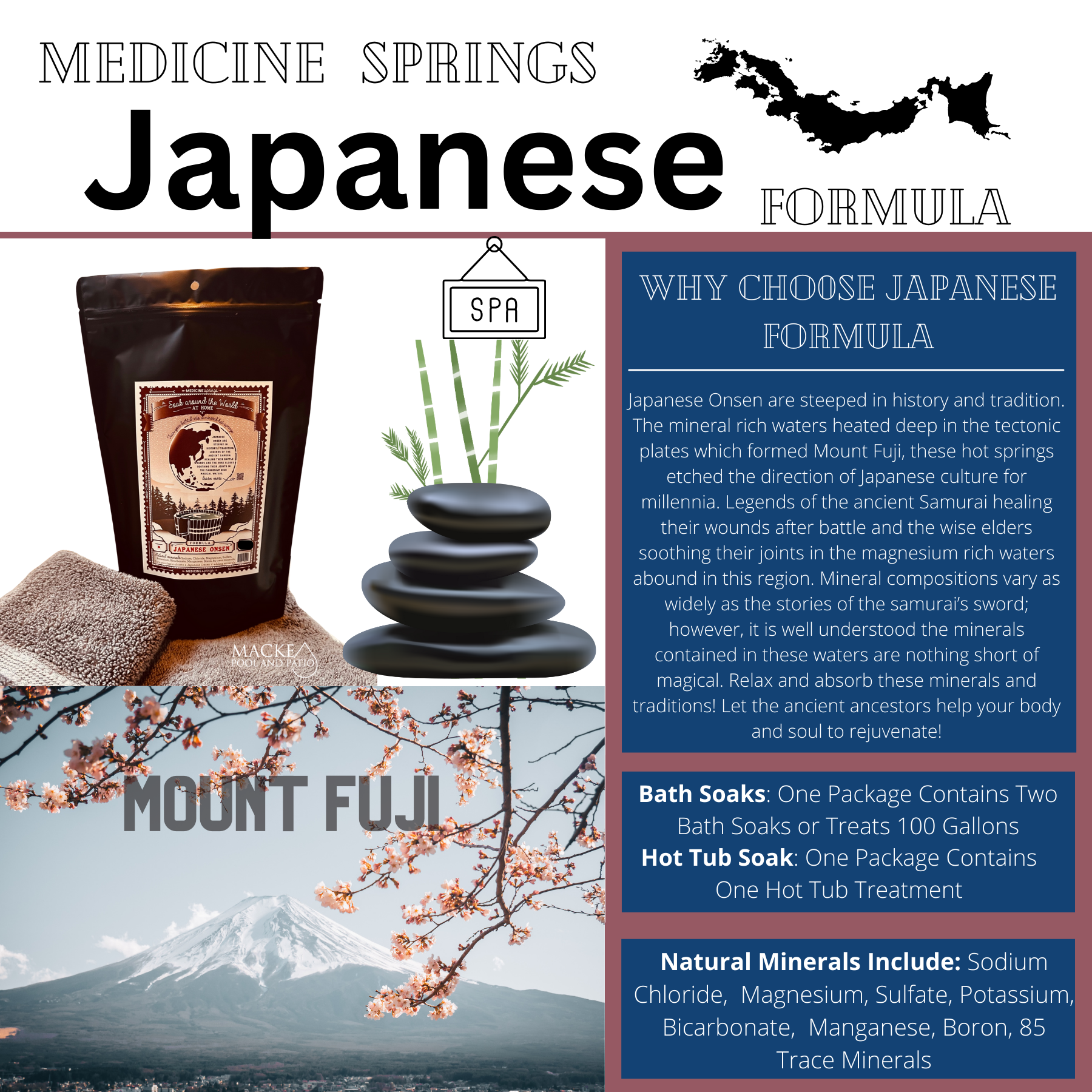 Medicine Springs Mineral Therapy JAPANESE Formula (Hot Tub) | Macke Pool &  Patio