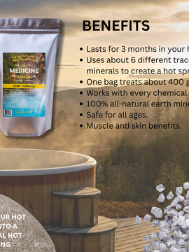 Medicine Springs Mineral Therapy JOINT Formula (BATHTUB) – Natural Hot Spring Minerals, 100% Natural Organic Ingredients
