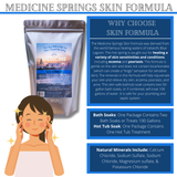 Medicine Springs Mineral Therapy SKIN Formula (Hot Tub) – Natural Hot Spring Minerals, 100% Natural Organic Ingredients