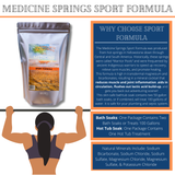 Medicine Springs Mineral Therapy SPORT Formula (Hot Tub) – Natural Hot Spring Minerals, 100% Natural Organic Ingredients