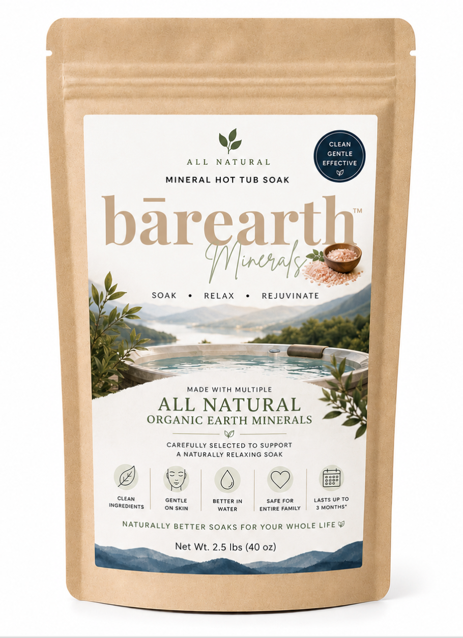 bārearth™ Mineral Hot Tub Soak | Natural Hot Spring Minerals for Spas