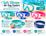 Personalized Kids Swim Goggles | Custom Name Strap | Soft Silicone Swim Mask | Toddler & Youth Sizes