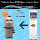 Pleatco ULTRA-A1-PAK4 Pool Filter Cartridges (4 Pack) – Replaces PA100N, PA106, PA112 | Fits Hayward SwimClear C4030 C4025 C4020 C4520 & Super-Star-Clear C4000 C4500 - Macke Pool & Patio
