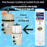 Pleatco Advanced ULTRA-A6 ( Pleatco PCC105-PAK4 Upgrade ) Pool Replacement Cartridge - Macke Pool & Patio