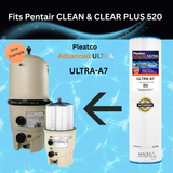 Pleatco Advanced ULTRA-A7 ( For Pentair Clean & Clear Plus 520 ) Pool Replacement Cartridge - Macke Pool & Patio