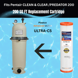 Pleatco Advanced ULTRA-C5 ( Pleatco PAP175 & Pleatco PAP200 Upgrade)  Pool Filter Cartridge Replacement - Macke Pool & Patio