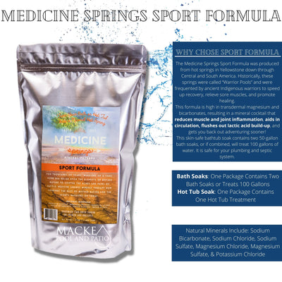 Medicine Springs Mineral Therapy SPORT, Joint & Skin Formula BATH TUB Variety Pack (6 Soaks)