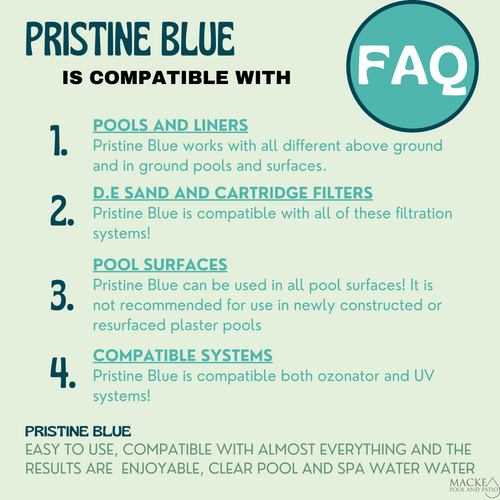 Pristine Blue Pool Chemicals Macke Pool & Patio