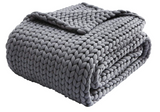Cooling Weighted Blanket 10lbs Handmade Knitted Chunky Blankets No Beads 50''x60'' - Macke Pool & Patio