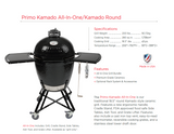 Primo Grill Round Charcoal Grill - PGCRH - Macke Pool & Patio
