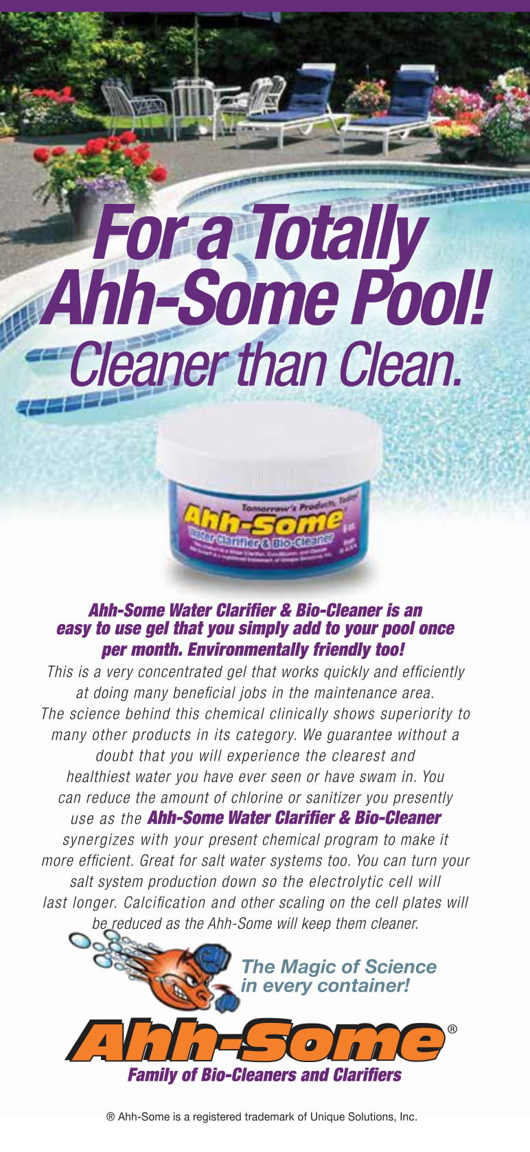 AHH-Some Pool Bio-Cleaner & Clarifier 6oz. - Macke Pool Products