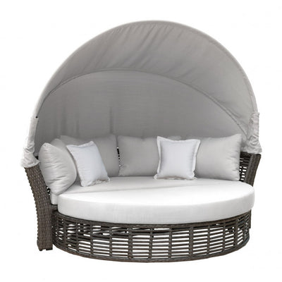 Panama Jack Graphite Canopy Daybed w/off-white cushion