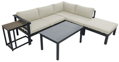 Panama Jack Sandcastle 5 PC Sectional Set w/off-white cushions